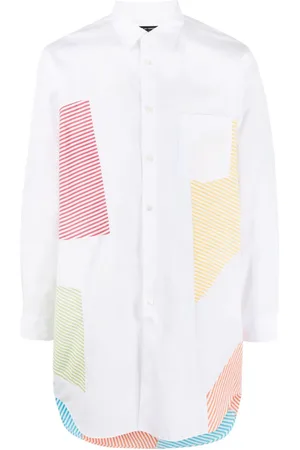Comme des Garçons Hemd mit gestreiften Einsätzen