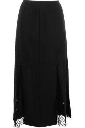 Calvin Klein Midirock mit Mesh-Einsatz