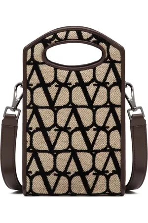 VALENTINO GARAVANI Herren Handy - Handytasche mit Toile Iconographe-Muster