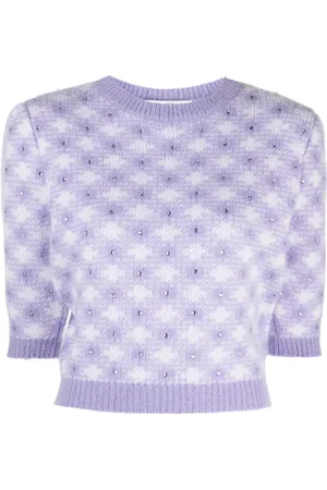 Alessandra Rich Top mit Strass