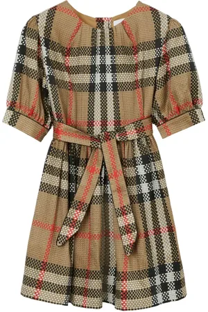 Burberry Seidenkleid mit Vintage-Check