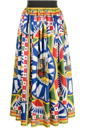 Dolce & Gabbana Midirock mit Carretto-Print