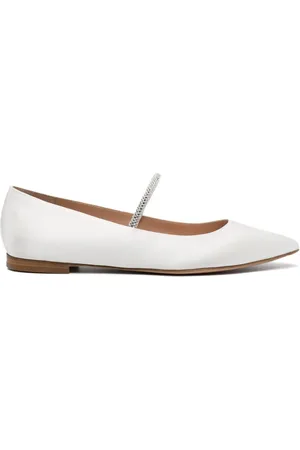 Gianvito Rossi Ballerinas mit überkreuzten Riemen 15mm