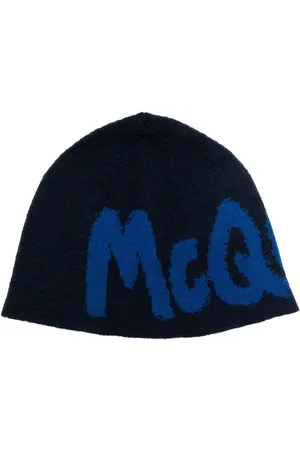 Alexander McQueen Beanie mit Intarsien-Logo