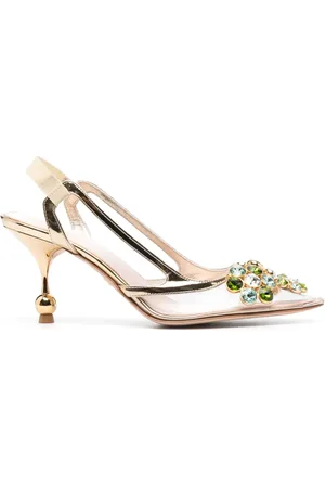 Giambattista Valli Slingback-Pumps mit Kristallen 80mm