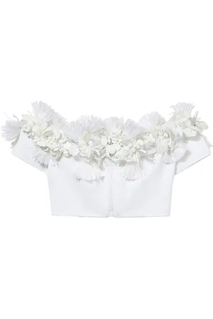 Puccini Cropped-Top mit Blumendetail