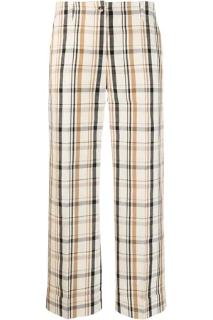 ALBERTO BIANI Karierte Cropped-Hose
