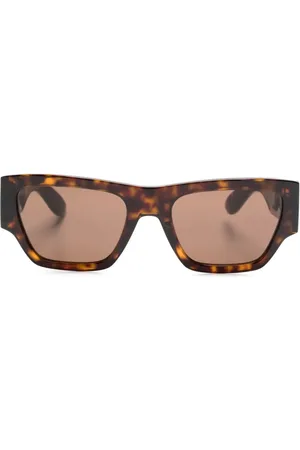Alexander McQueen Sonnenbrille mit eckigem Gestell