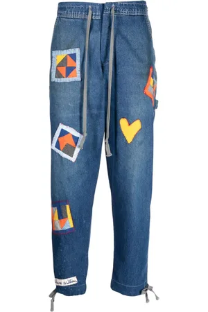 GREG LAUREN Jeans mit Kordelzug