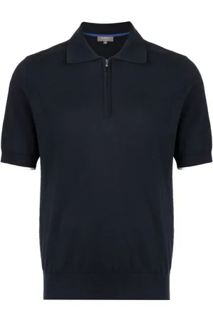 N.PEAL Fein gestricktes Poloshirt