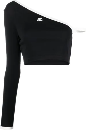 Courrèges Asymmetrisches Cropped-Oberteil