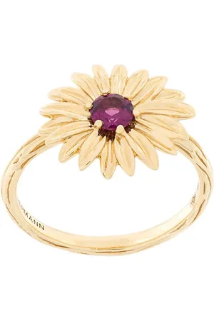 Aurélie Bidermann 18kt Gelbgoldring mit Granat