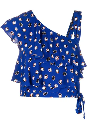 Diane von Furstenberg Cropped-Top mit abstraktem Print