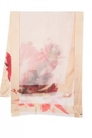 Faliero Sarti Damen Schals - Seidenschal mit Blumen-Print