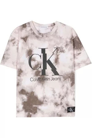 Calvin Klein Shirts - T-Shirt mit Batikmuster