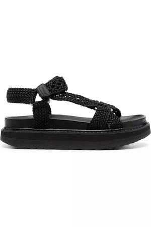 Ash Damen Sandalen - Flache Sandalen mit Webmuster