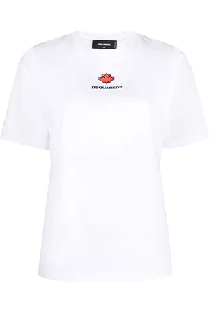 Dsquared2 Damen Shirts - Logo-print cotton T-shirt