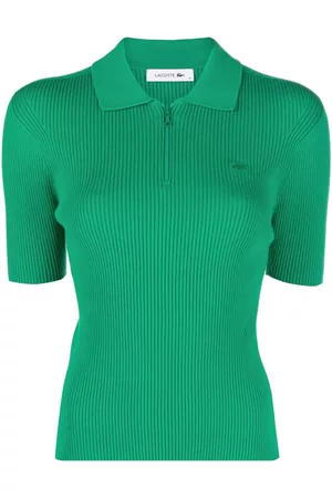 Lacoste Damen Poloshirts - Poloshirt aus geripptem Strick