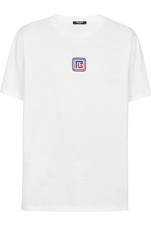 Balmain PB T-Shirt mit rundem Ausschnitt