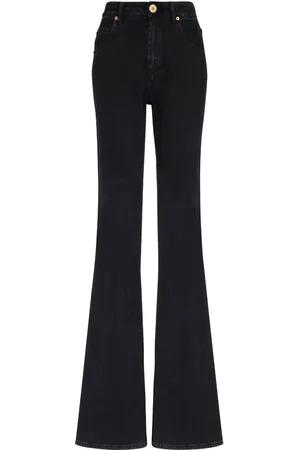 Balmain Schlagjeans mit hohem Bund