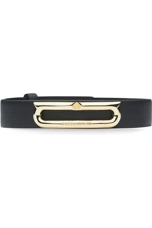 Salvatore Ferragamo Lederarmband mit Gancini-Schild