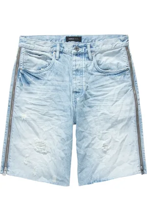 Purple Brand Jeans-Shorts mit Bleach-Effekt