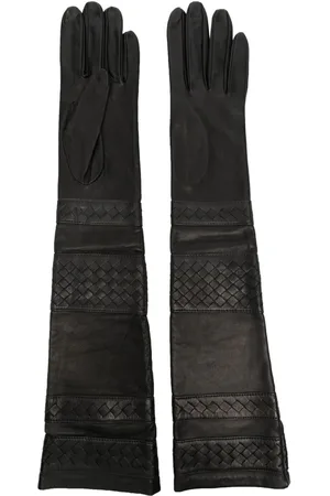 Manokhi Ellenbogenlange Lederhandschuhe