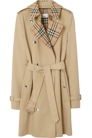 Burberry Kurzer Trenchcoat mit Vintage Check