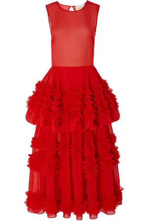Molly Goddard Stufenkleid mit Rüschen