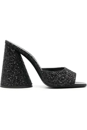 The Attico Mules mit Glitter 105mm