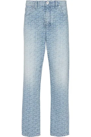 Balmain Jeans aus Monogramm-Jacquard