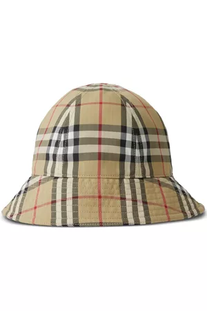 Burberry Herren Vintage Hüte - Fischerhut mit Vintage-Check