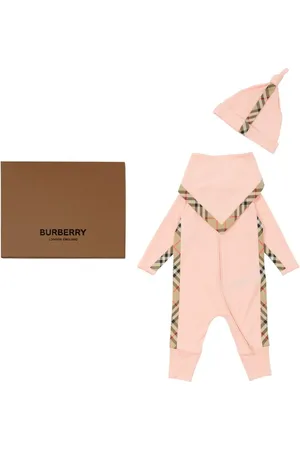 Burberry Strampler-Geschenk-Set mit House-Check