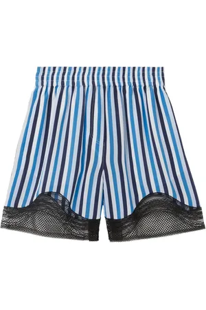 Burberry Seidenshorts mit Spitzenbesatz