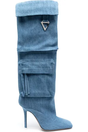 The Attico Sienna Stiefel im Jeans-Look 105mm
