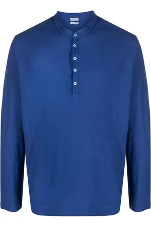 MASSIMO ALBA Klassisches Henley-Hemd