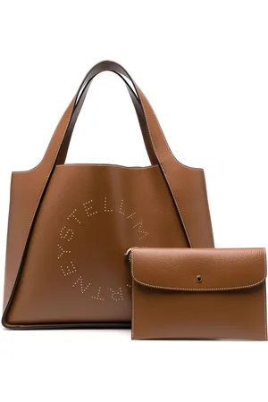 Stella McCartney Handtasche mit Logo-Applikation