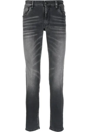 SALVATORE SANTORO Ausgeblichene Skinny-Jeans