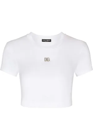 Dolce & Gabbana Cropped-T-Shirt mit Logo