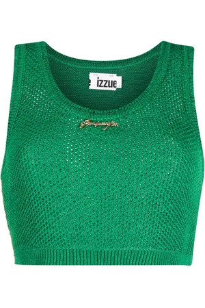Izzue Strickoberteil mit Logo-Schild