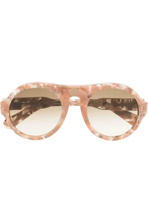 Chloé Pilotenbrille mit Schildpattoptik