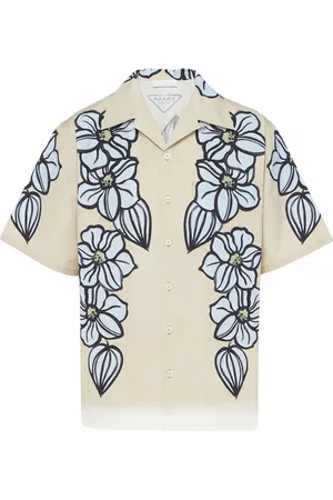 Prada Herren Hemden - Hemd mit Blumen-Print