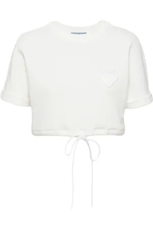 Prada T-Shirt im Cropped-Design
