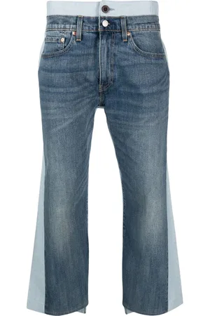 JUNYA WATANABE Zweifarbige Cropped-Jeans