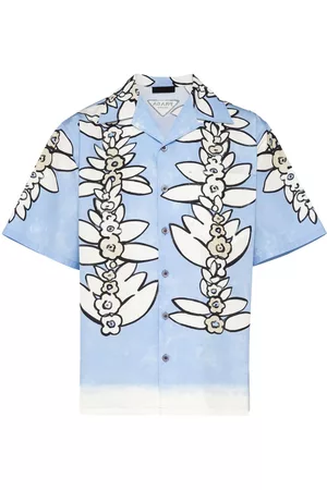 Prada Herren Hemden - Hemd mit Blumen-Print
