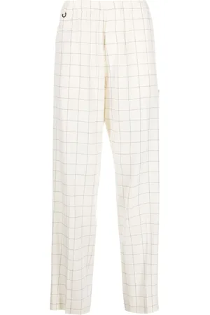 UNDERCOVER Weite Hose mit Windowpane-Karo