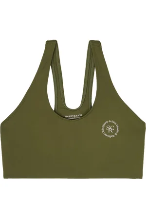 Sporty & Rich Sport-BH mit Logo-Print