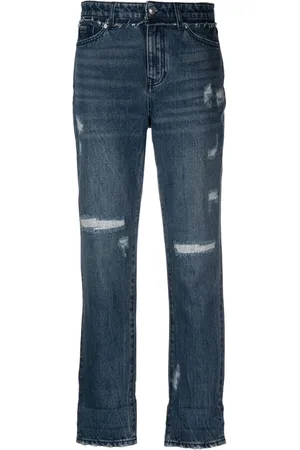Armani Exchange Halbhohe Cropped-Jeans