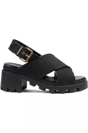 Gucci Damen Sandalen - Wedge-Sandalen aus GG Supreme