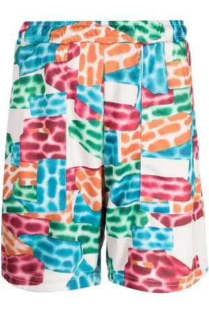 MARKET Shorts mit Building Blocks-Print